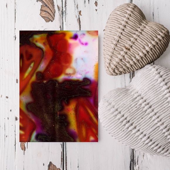 Original ACEO - Miniature Abstract Painting - Abstraction 307 - Picture 2 of 7